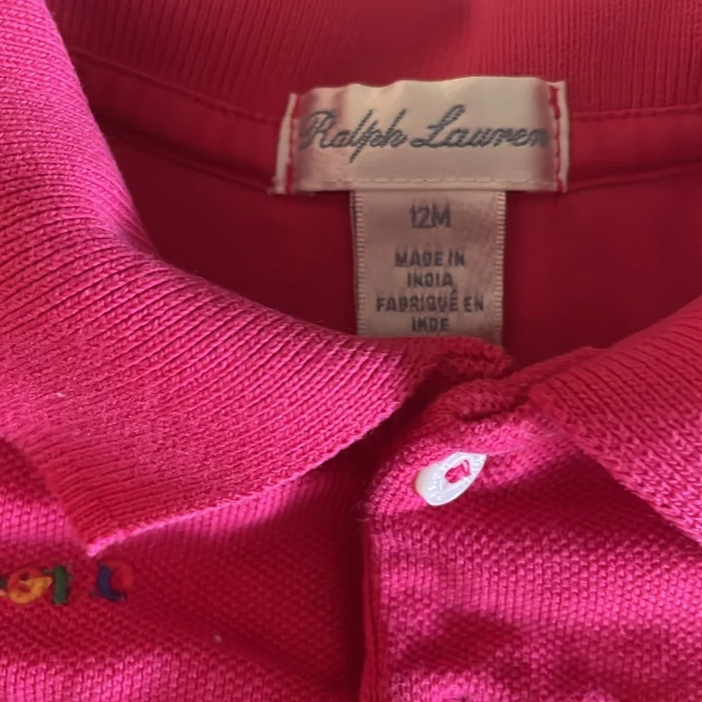 Ralph Lauren 12M baby girl polo romper
